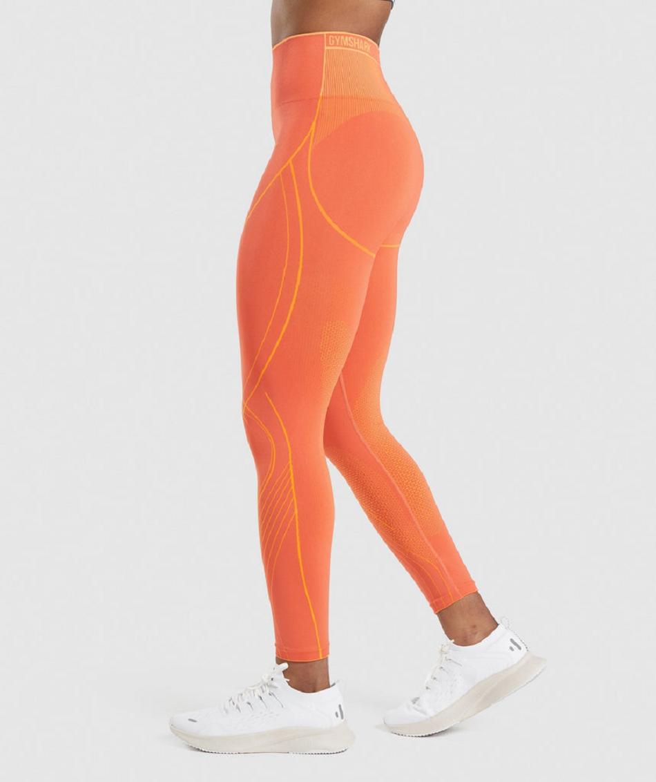 Leggins Gymshark Apex Seamless High Rise Mujer Naranjas Albaricoque Naranjas | CO 2862LIS